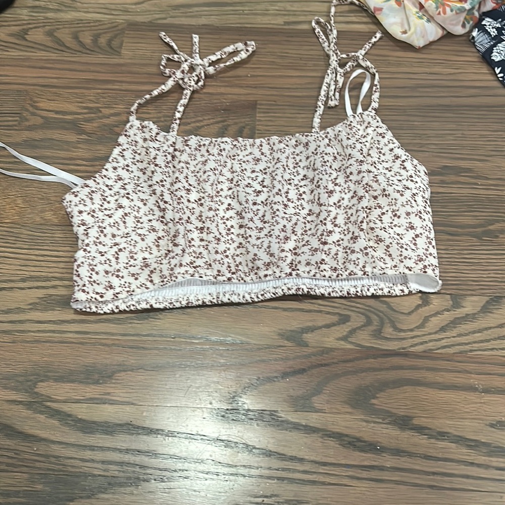 forever 21 flower crop top